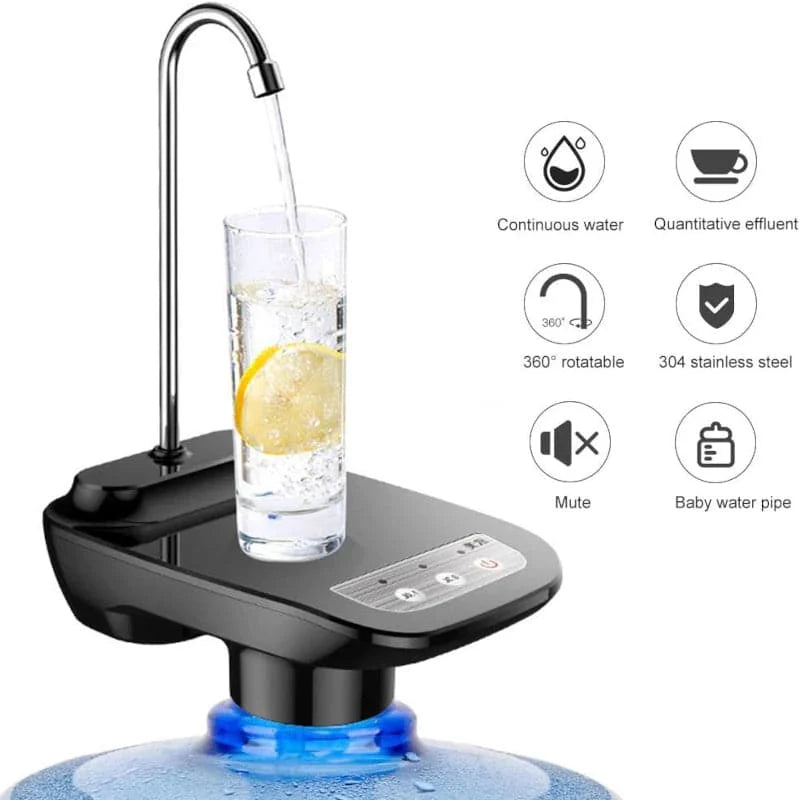 Dispensador de agua automático recargable con base