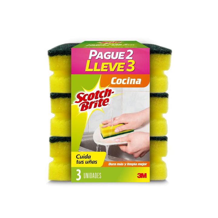 ESPONJA SCOTCHBRITE UNAS PAG2 LLE3