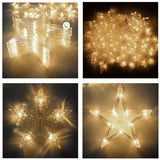 Extensión Luces Led Estrella X6 Metros Luz Navidad Cálida 2095