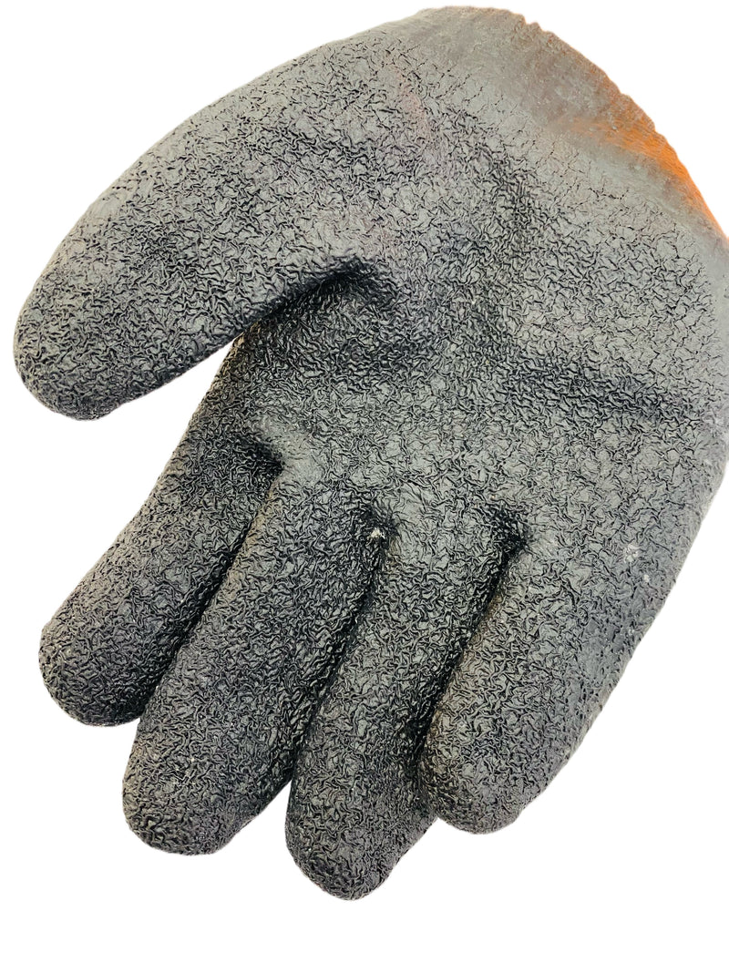 GUANTES TRABAJO NARANJA NEGRO