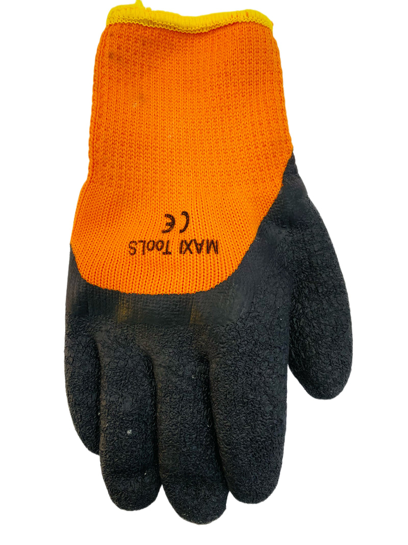 GUANTES TRABAJO NARANJA NEGRO