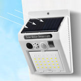 Foco Solar Exterior Led Con Sensor De Movimiento, Alarma Y Control BK-666