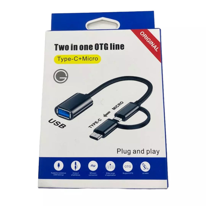 Cable Convertidor OTG De Tipo C/Micro-USB GP-120
