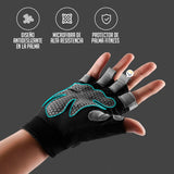 Guantes Medio Dedo Antideslizantes Ejercicio Deporte AOLIKES01