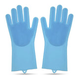 Guantes Silicona Multiusos Lava Vajilla Platos Baño Mascotas HD4838