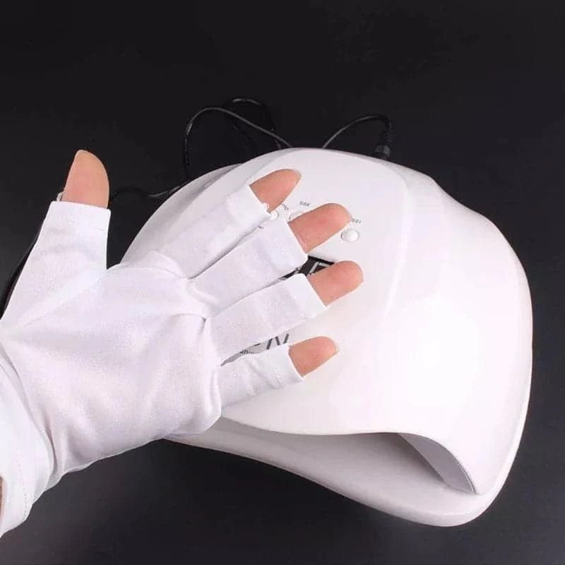 Guantes de protección UV para lámpara de uñas de gel