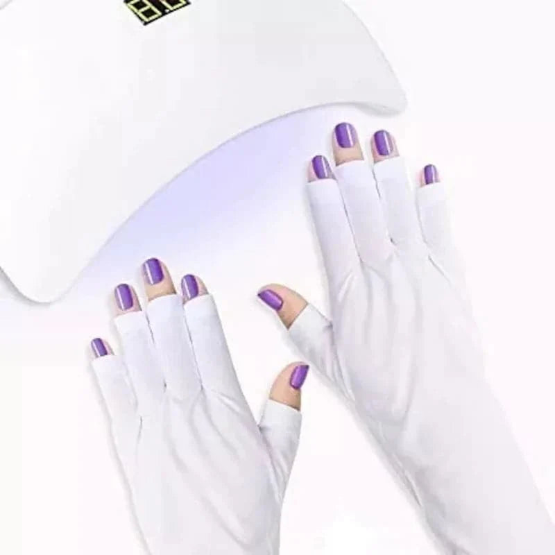 Guantes de protección UV para lámpara de uñas de gel