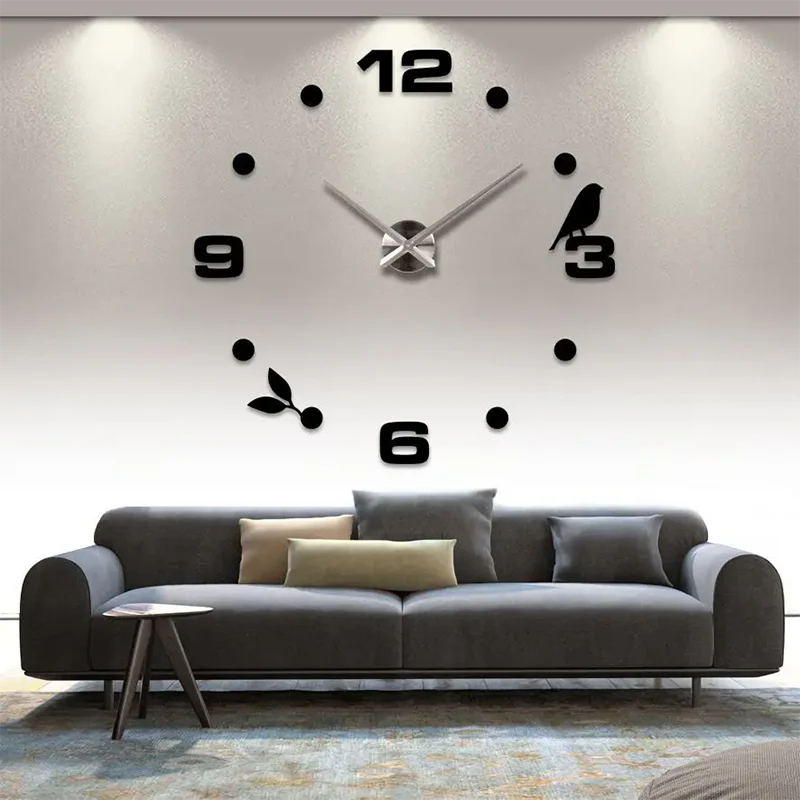 Reloj de Pared con Cronografo de Cuarzo 3D