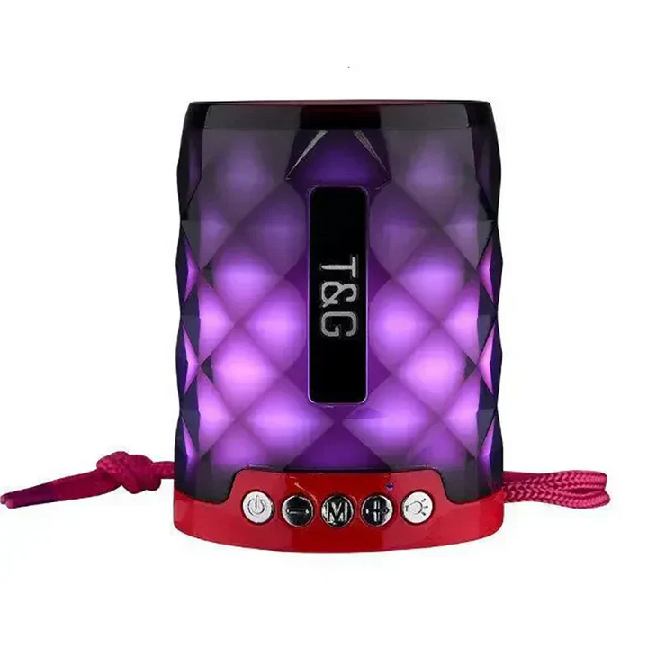 Mini Altavoz Bluetooth Inalambrico TG155 con Luces LED de Colores