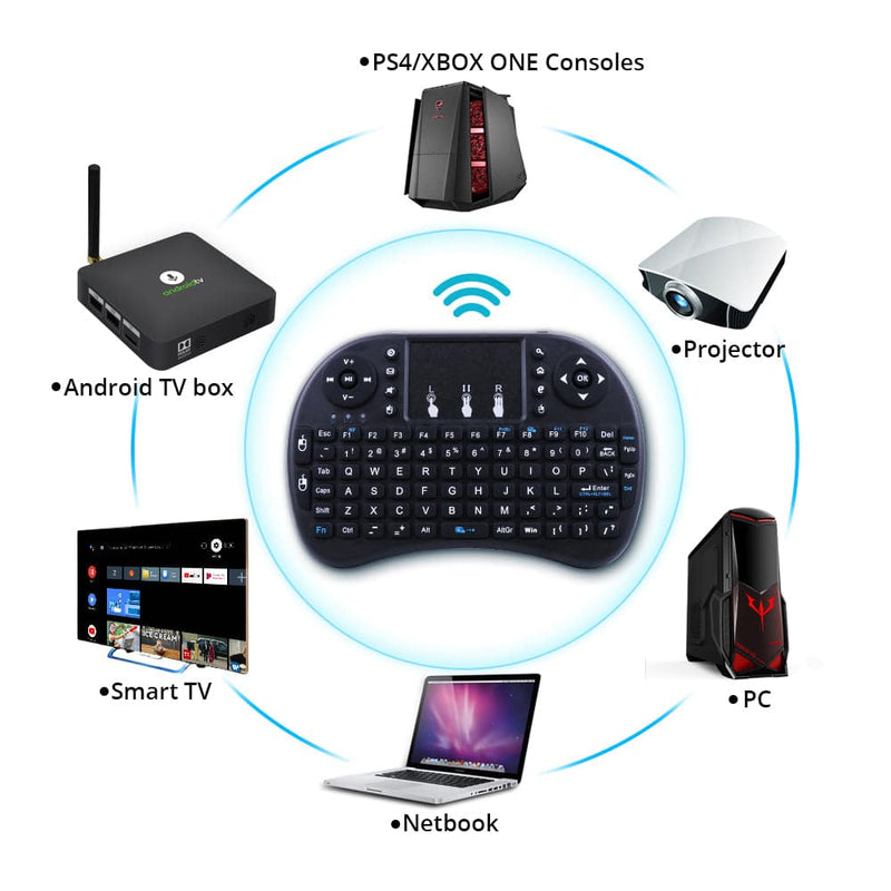 Mini Teclado Inalámbrico para Smart TV Celulares y PC