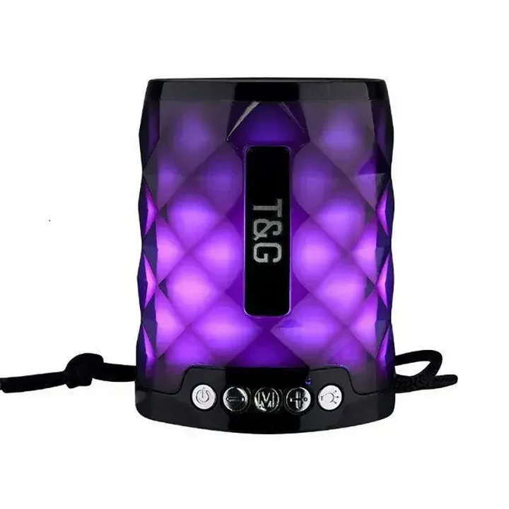Mini Altavoz Bluetooth Inalambrico TG155 con Luces LED de Colores