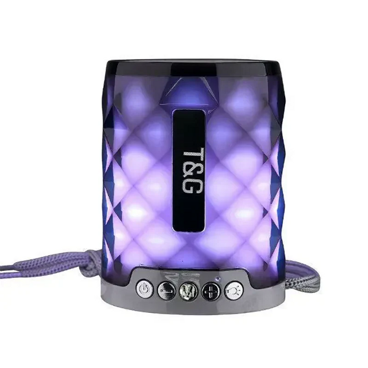 Mini Altavoz Bluetooth Inalambrico TG155 con Luces LED de Colores