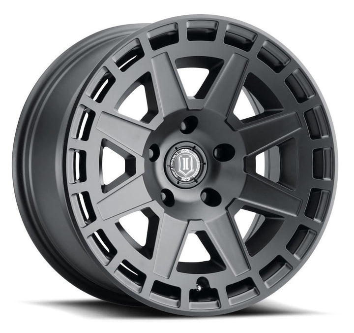 ICON COMPASS 17X8.5 6X139 ET0 BOCIN 106.1 SAT BLK ICON17032