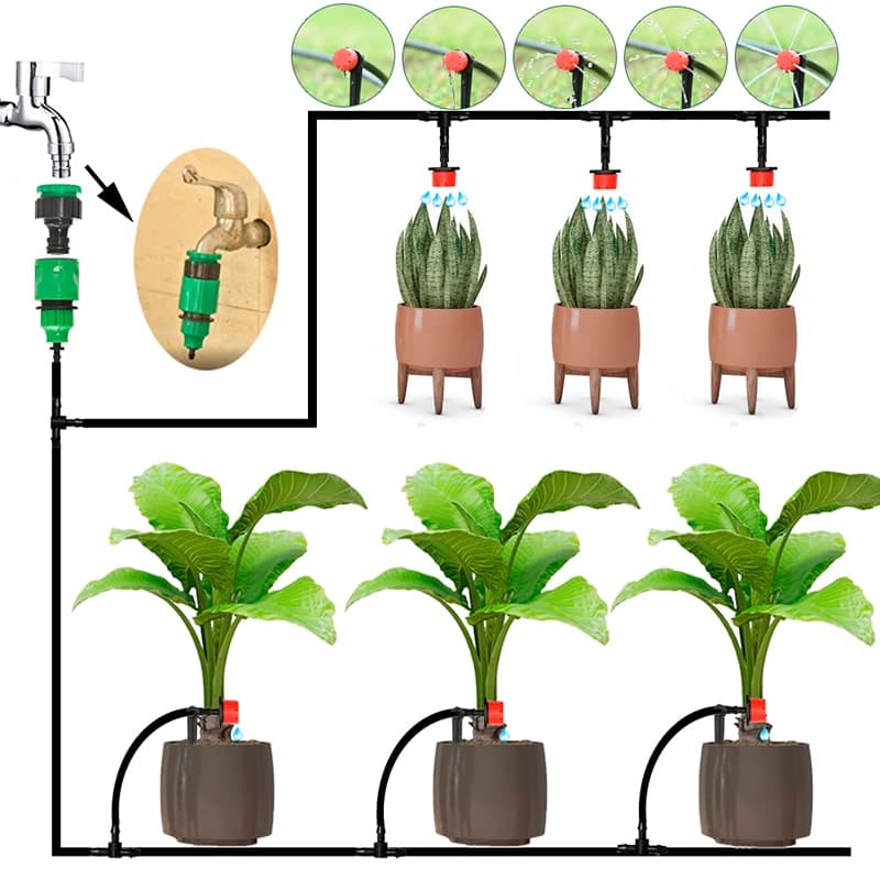 Sistema de Riego para jardin de 10 Metros