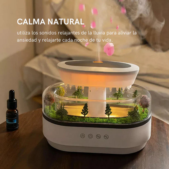 BosqueVivo™ – Relajación Natural con Lluvia y Aromas Humidificador
