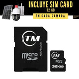 Cámara De Seguridad Uso Exterior Con Sirena Y Panel Solar 4G YT01+ Memoria Micro SD de 32GB de regalo