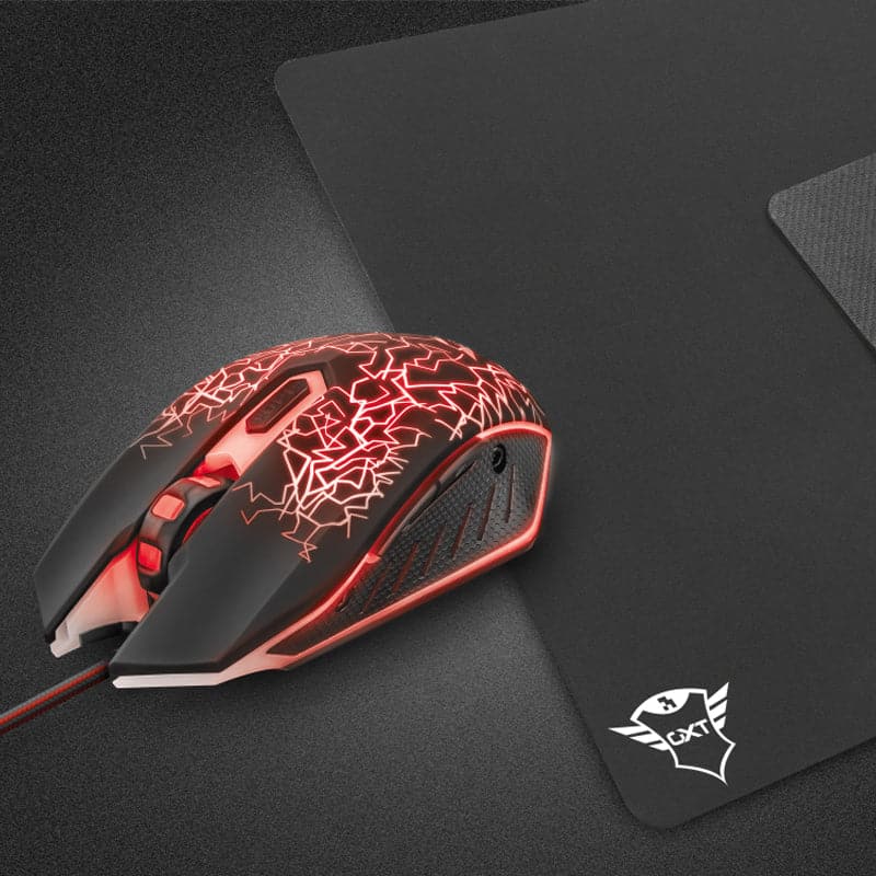 Pack Mouse Gamer Led Con Mouse Pad GXT 783 IZZA 227369