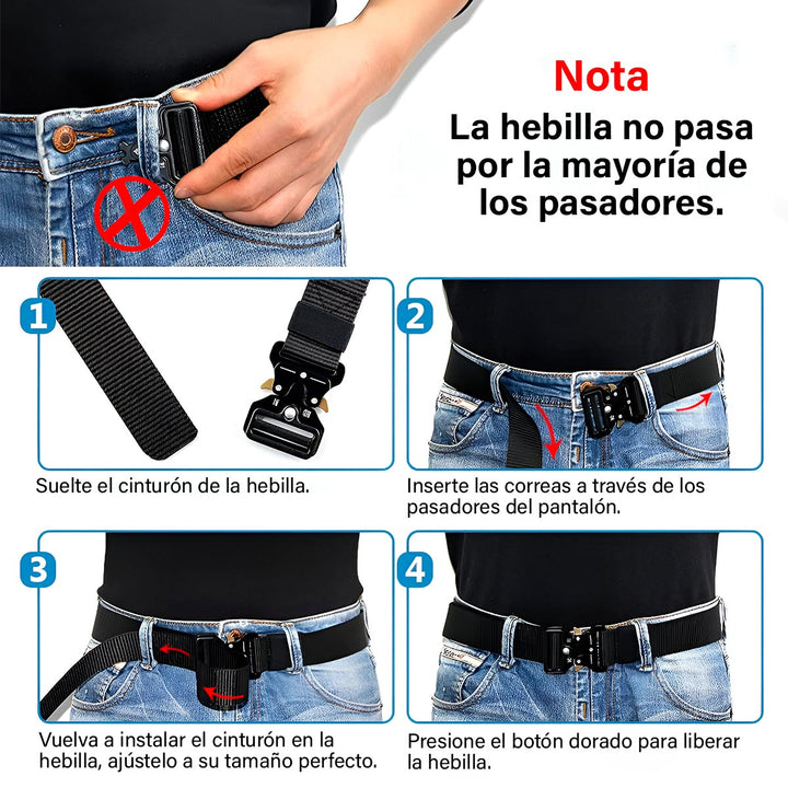 Correa Táctica Cinturón Militar Ajustable Correa Reata LSD-02