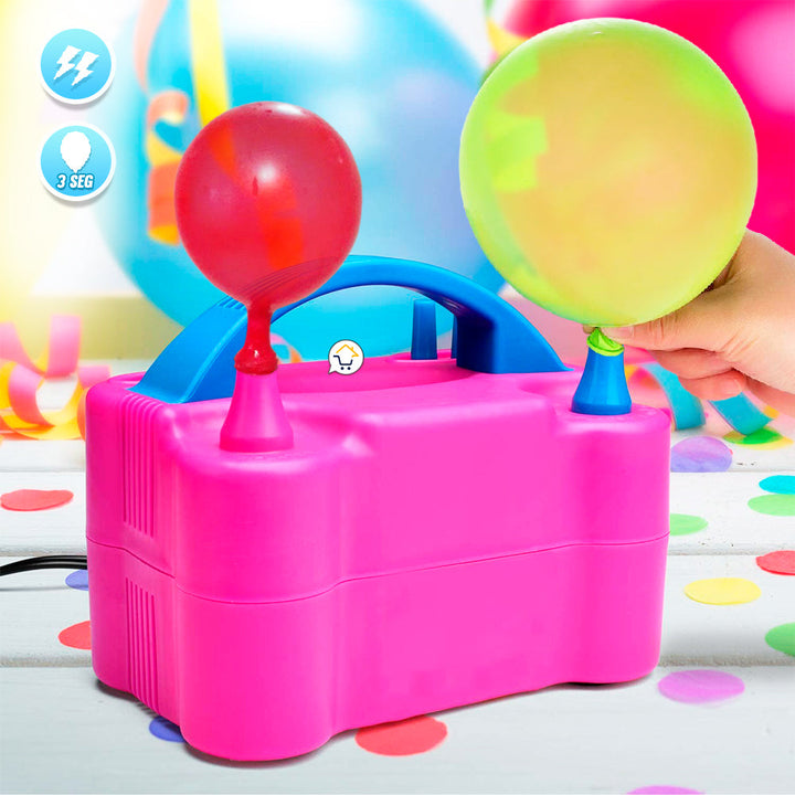 Inflador De Globos Eléctrico Automático Doble Boquilla 73005