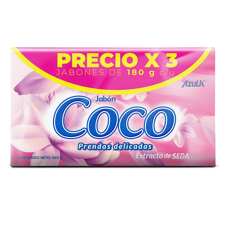 JABON AZULK COCO 3U 180G PRENDA DELICADA