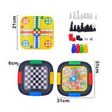 Juego De Mesa 7 En 1 Familiar Tablero Ajedrez Parques LS20