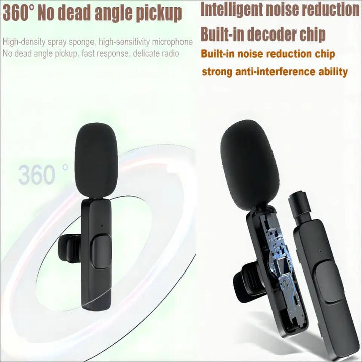 Microfono Inalambrico Recargable Solapa Doble K9