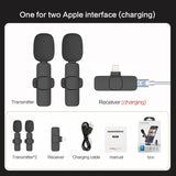 Microfono Inalambrico Recargable Solapa Doble K9