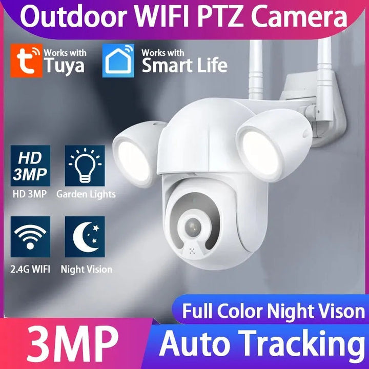 Cámara Wifi Exterior PTZ Iluminación  KJB-T18