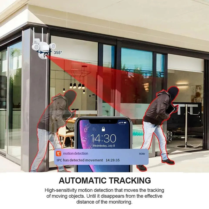 Cámara Wifi Exterior PTZ Iluminación  KJB-T18