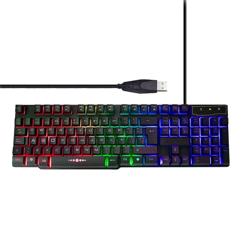 Kit Gamer Audífonos, Teclado, Mouse Y Mouse Pad AS-1088 AOAS