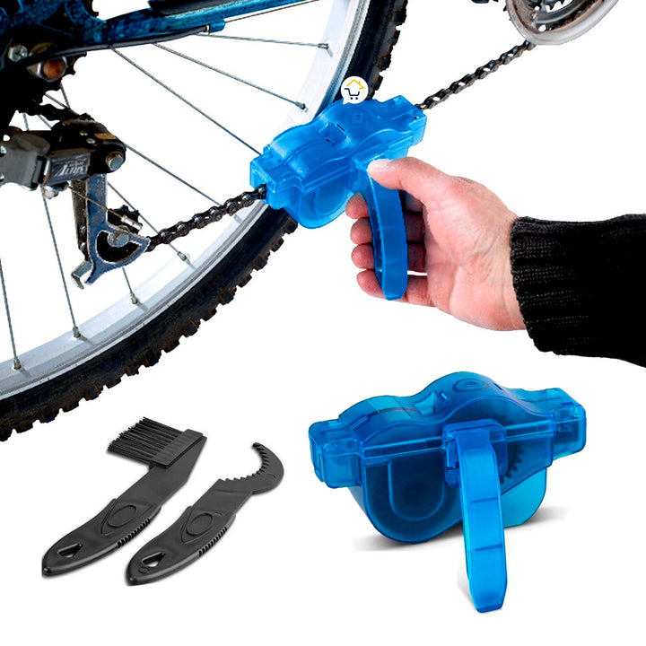 Kit Limpiador De Cadena Bicicleta Cepillo Mantenimiento B80