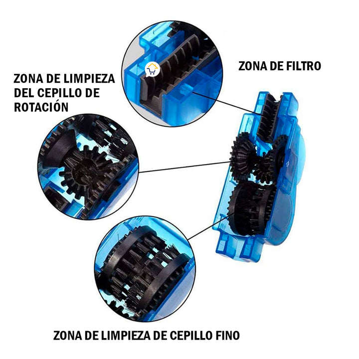 Kit Limpiador De Cadena Bicicleta Cepillo Mantenimiento B80