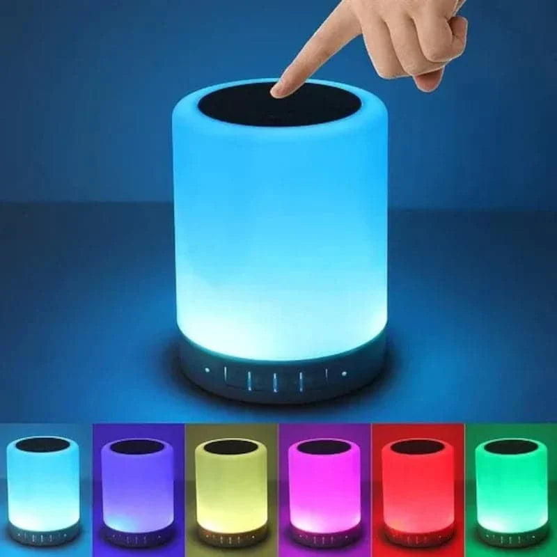 Lámpara de noche táctil con altavoz Bluetooth