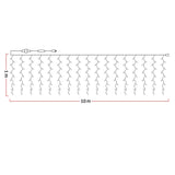 Cascada 10x1 Metros 544 LED Luces Navidad Cálido 2005