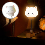 Luz De Noche LED USB Kawaii Lámpara Dormir Infantil Dibujos Animados 7LAM