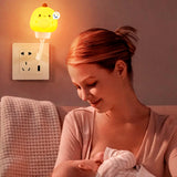 Luz De Noche LED USB Kawaii Lámpara Dormir Infantil Dibujos Animados 7LAM