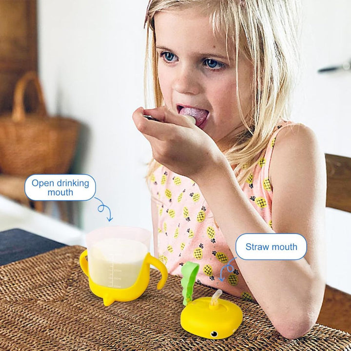 VASO ENTRENADOR PARA BEBÉ CON DISEÑO DE DINOSAURIO 300ML 35157-9 MUNBE