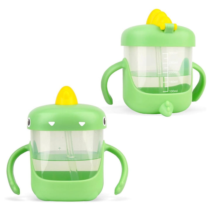 VASO ENTRENADOR PARA BEBÉ CON DISEÑO DE DINOSAURIO 300ML 35157-9 MUNBE