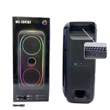 Parlante/Cabina De Sonido Bluetooth De 8" y Retroiluminado MS-2041BT