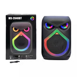 Parlante Bluetooth De 8" Con Retroiluminado MS-2046BT