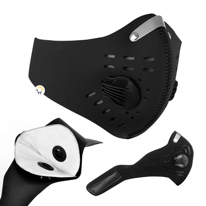 Mascara Antipolución Tapabocas Filtro Mascarilla Ajustable MK