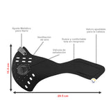 Mascara Antipolución Tapabocas Filtro Mascarilla Ajustable MK