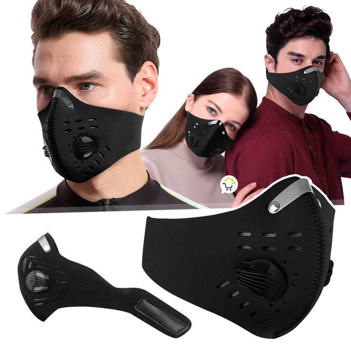 Mascara Antipolución Tapabocas Filtro Mascarilla Ajustable MK