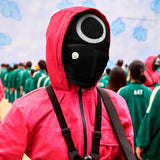 Máscara Juego Del Calamar En Tela Guardia Fiesta Disfraces Halloween MJC02