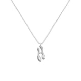 Cadena Con Dije Baño De Oro Collar Inicial Letra Colgante CBF01