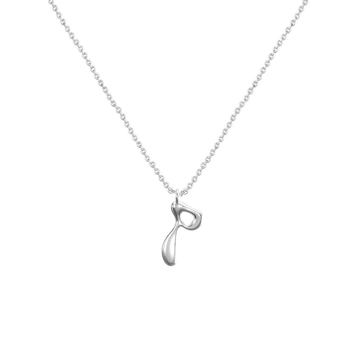 Cadena Con Dije Baño De Oro Collar Inicial Letra Colgante CBF01