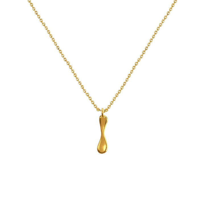 Cadena Con Dije Baño De Oro Collar Inicial Letra Colgante CBF01