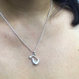 Cadena Con Dije Baño De Oro Collar Inicial Letra Colgante CBF01