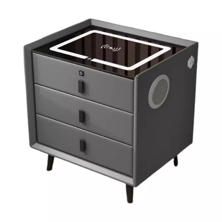 Mesa De Noche Inteligente Con Bonica Tres Cajones 4059