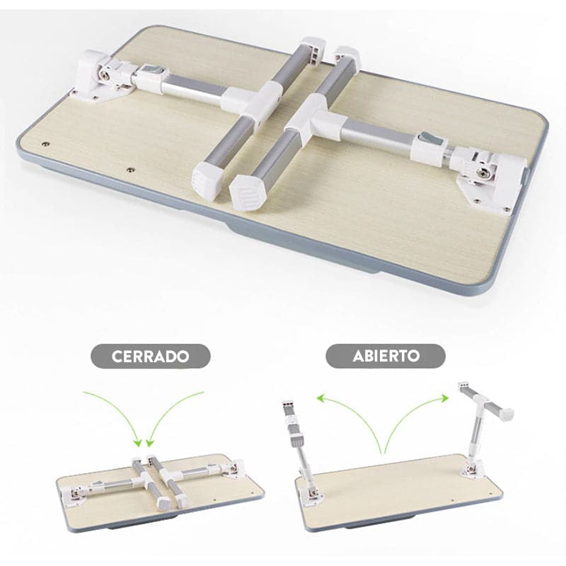 Mesa Portátil Con Ventilador Y Patas Ajustables De Altura A9